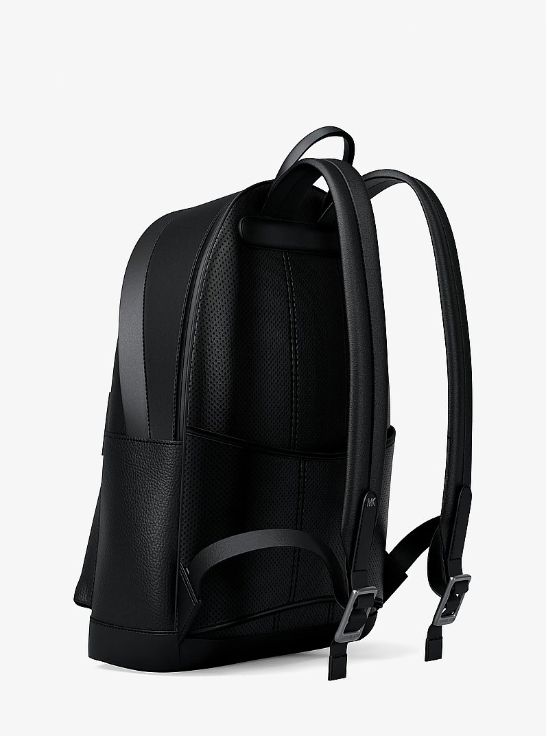 Jet Set Pebbled Leather Backpack in NEGRO | Michael Kors
