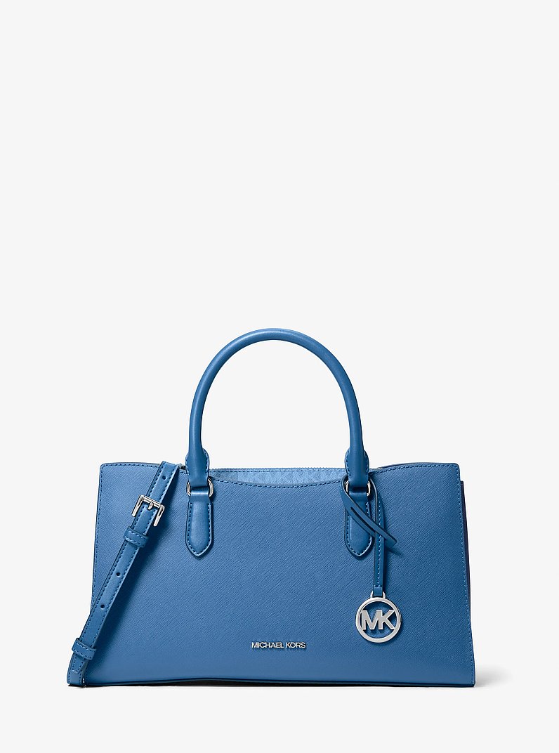 Arden Medium Top-Zip Satchel in GALAXY BLUE | Michael Kors