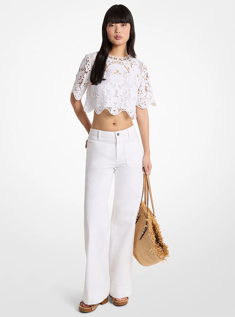 Violette Denim Jeans in OPTIC WHITE | Michael Kors