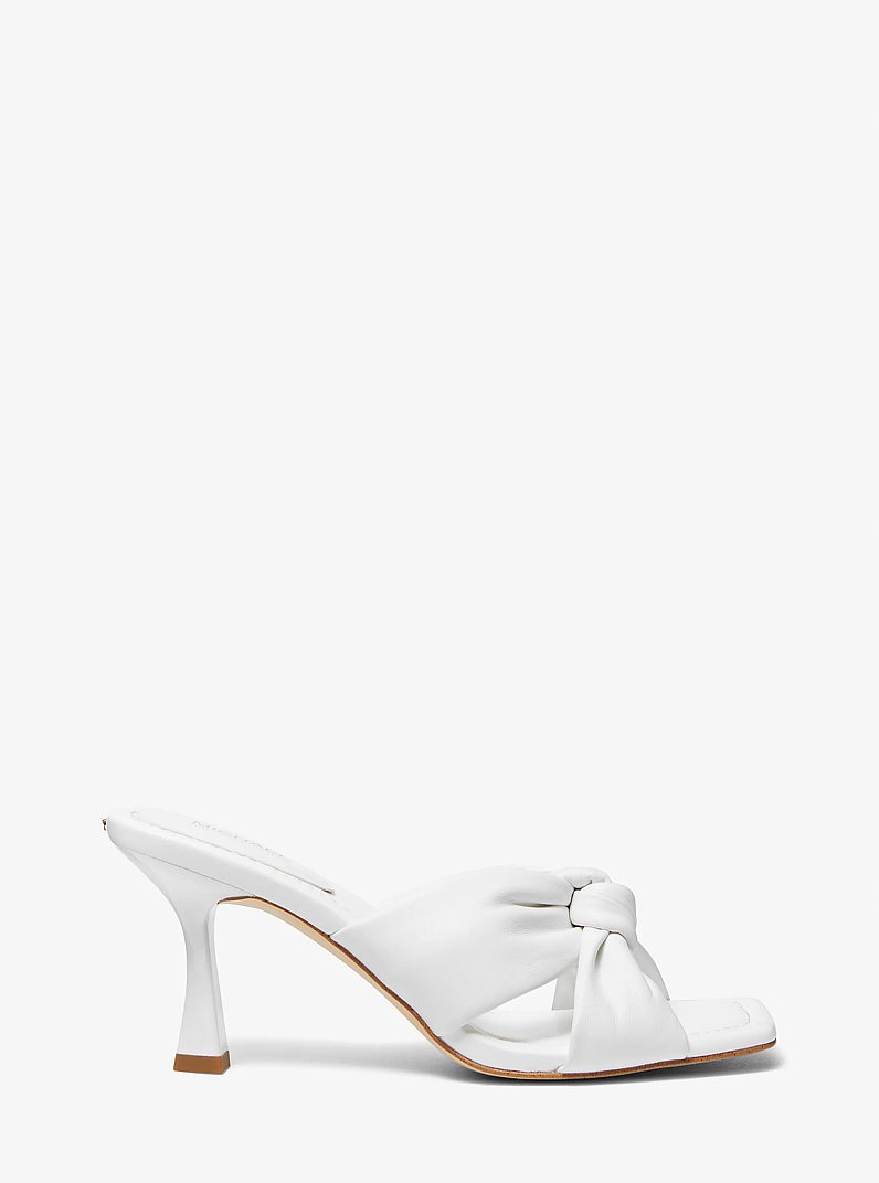 Sandalia Elena de piel in BLANCO INTENSO | Michael Kors