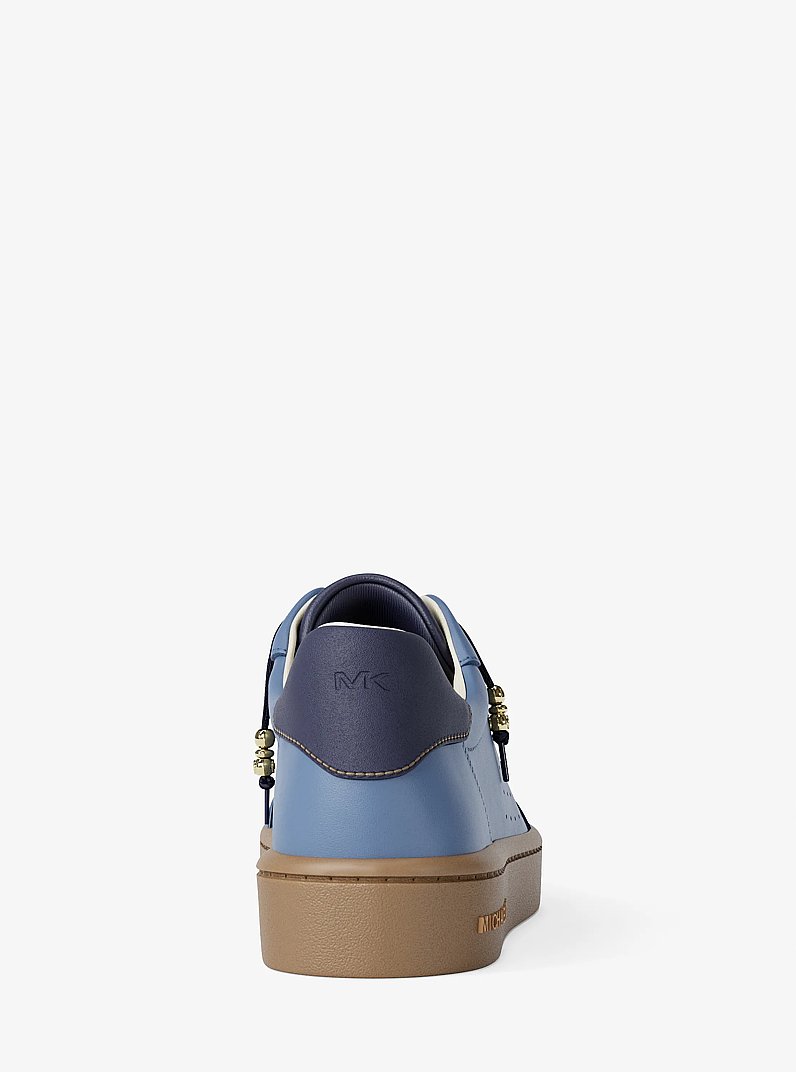 Espadrille Scotty en cuir in BLEU DE FRANCE | Michael Kors