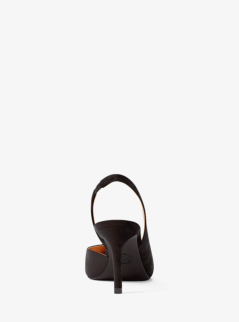 Alina Flex Suede Slingbag Pump in CHOCOLATE | Michael Kors