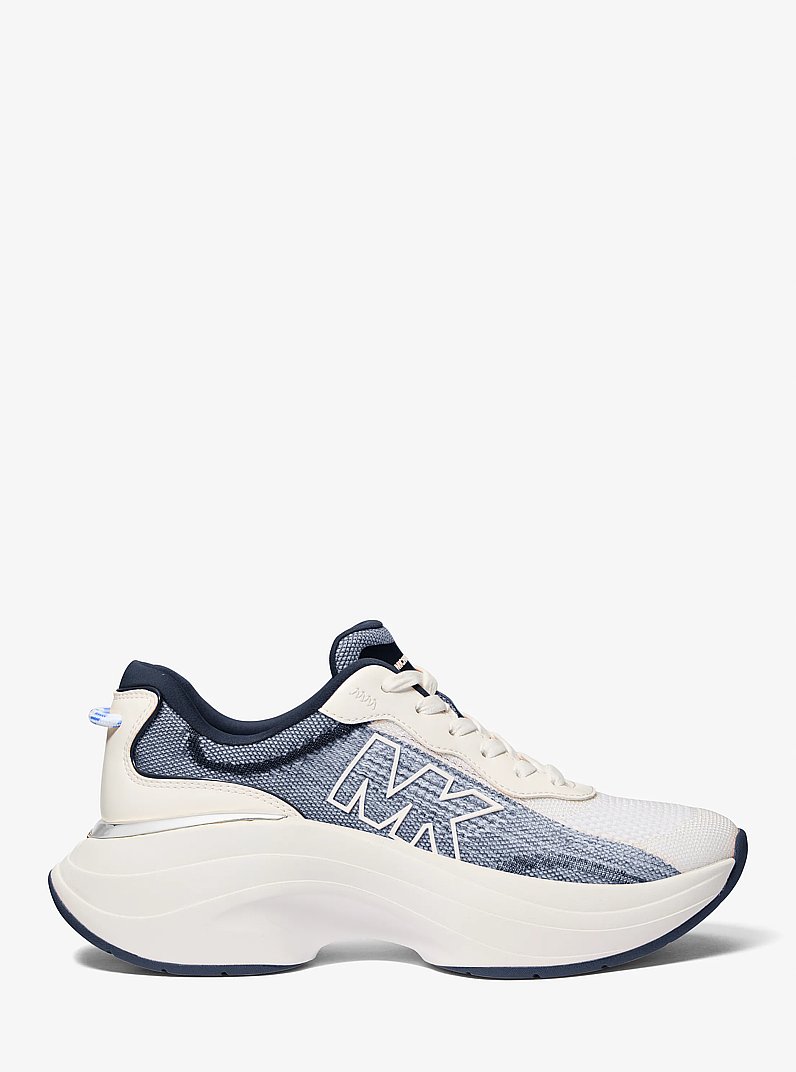 Athena Ombr&eacute; Stretch Knit Trainer in NAVY | Michael Kors
