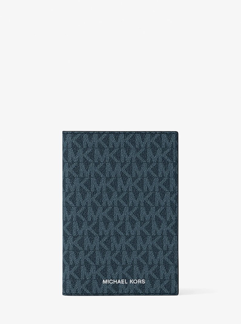 Logo Passport Wallet in ADML/PL BLUE | Michael Kors