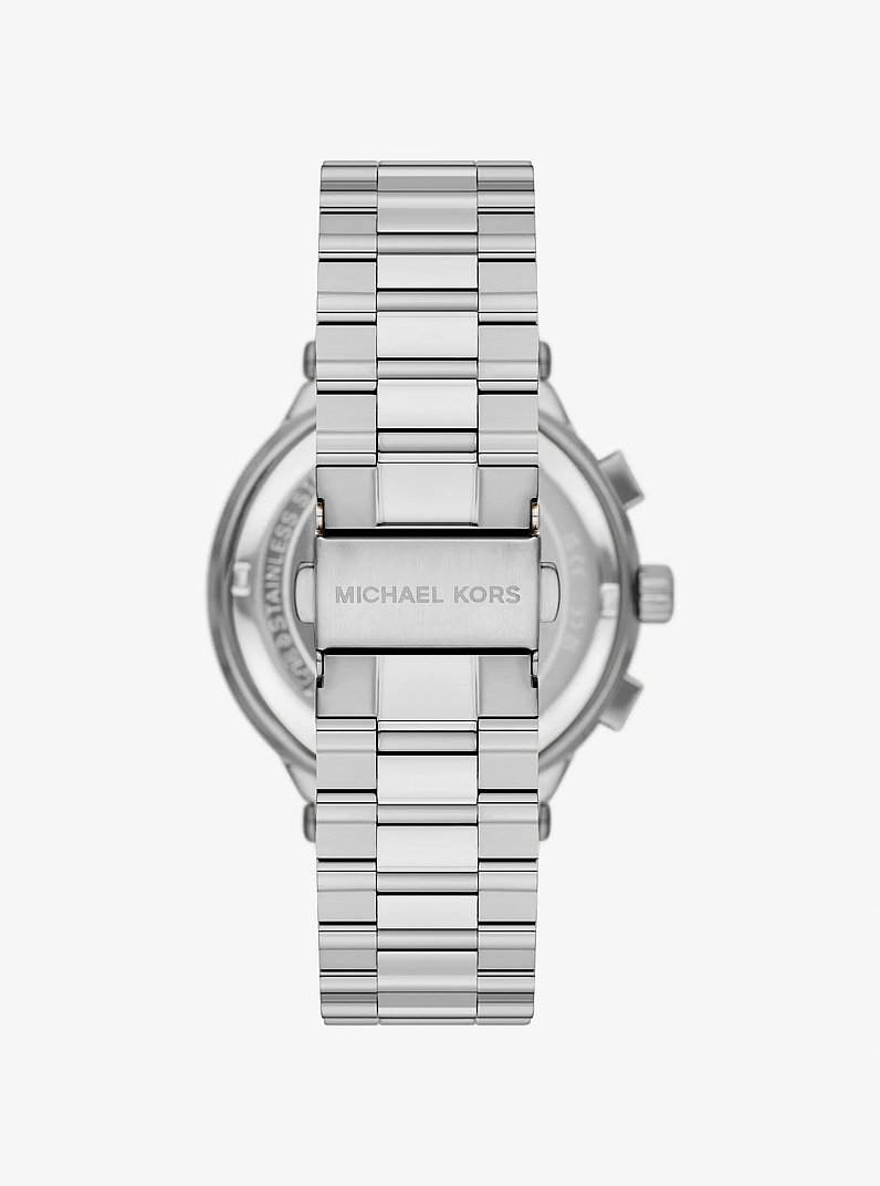 &Uuml;bergro&szlig;e Armbanduhr Billie und Armband im Silberton im Geschenkset in SILBERTON | Michael Kors