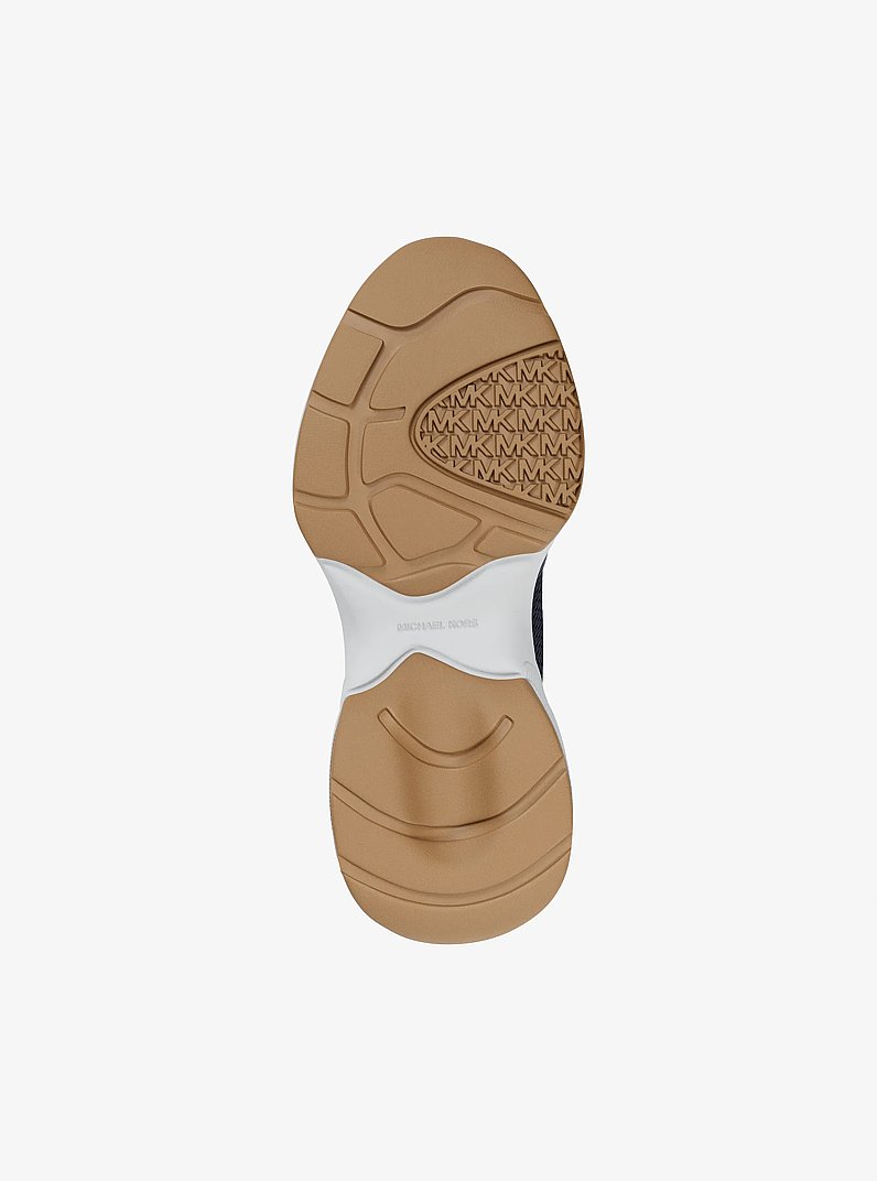 Zuma Leather Trainer in DRESS BLUES | Michael Kors