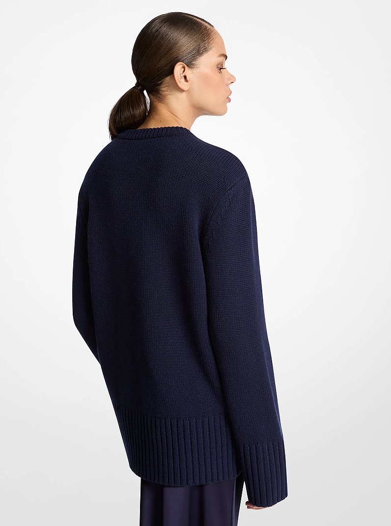 Oversized Cashmere Sweater in MARITIME | Michael Kors