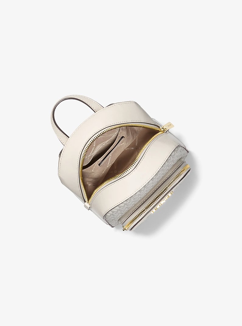 Jaycee Extra-Small Signature Logo Backpack in LT CRM MULTI | Michael Kors