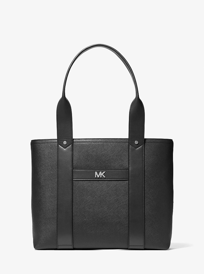 Bolso tote Cooper de piel saffiano in NEGRO | Michael Kors
