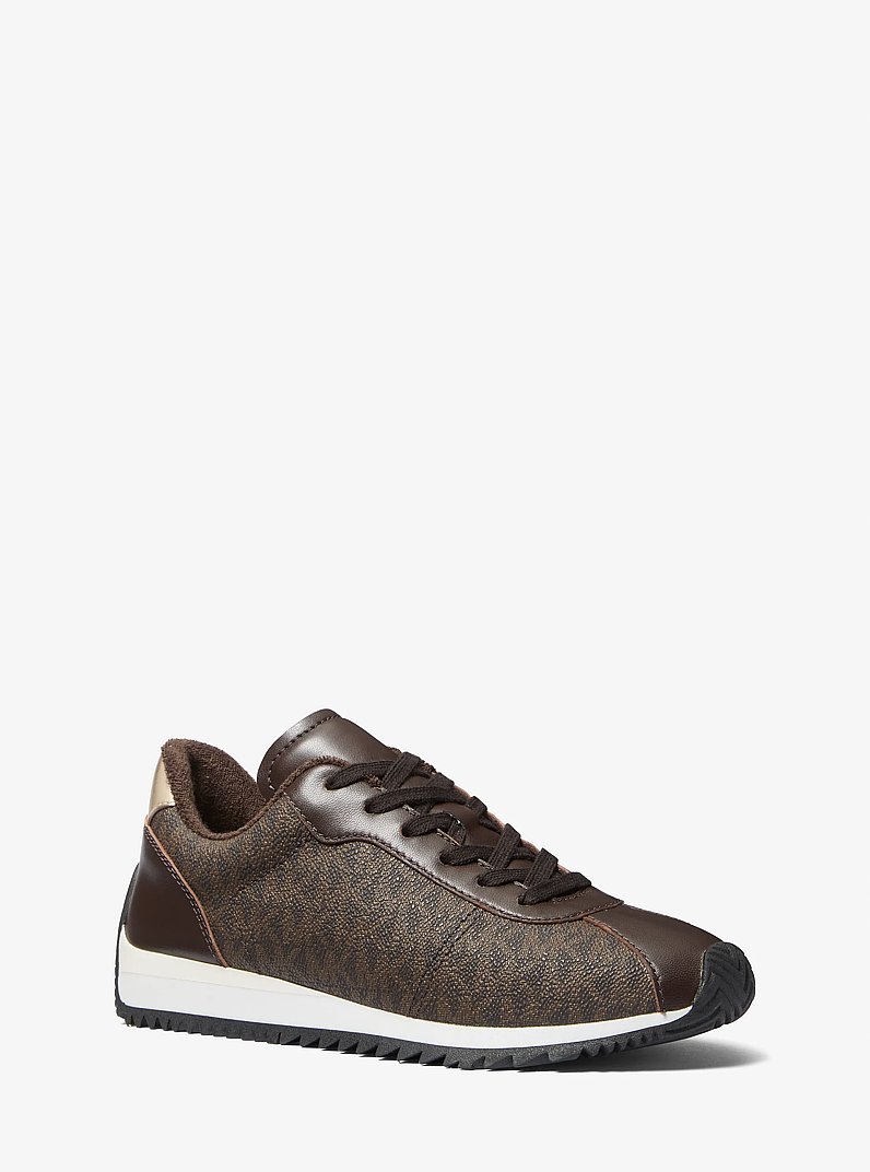 Sneaker Rhodes mit Signature-Logomuster in BRAUN | Michael Kors