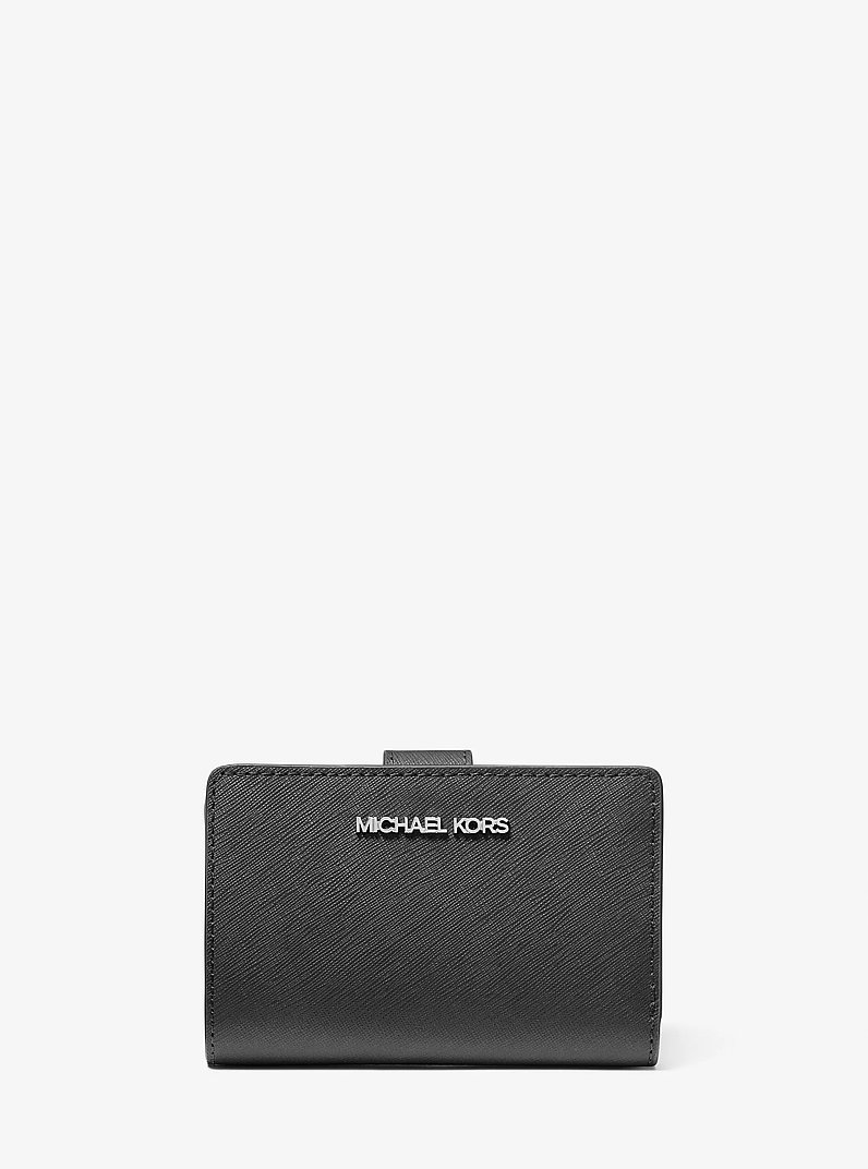 Medium Saffiano Leather Wallet in BLACK | Michael Kors