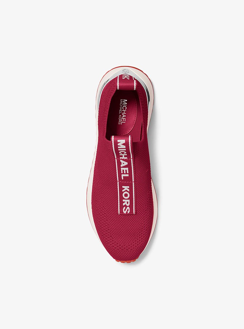 Bodie Knit Slip-On Sneaker in DK RASPBERRY | Michael Kors