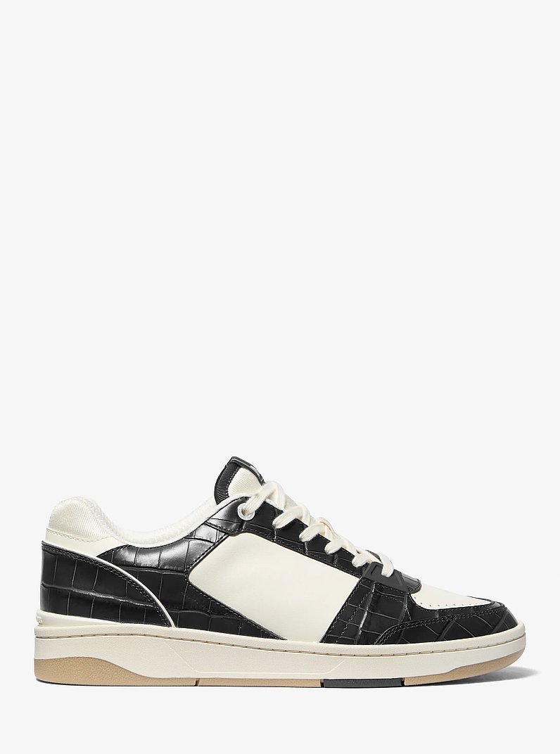 Rebel Leather Sneaker in BLACK | Michael Kors