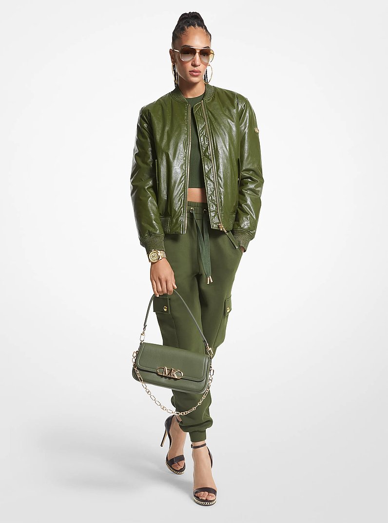 Coated Bomber Jacket