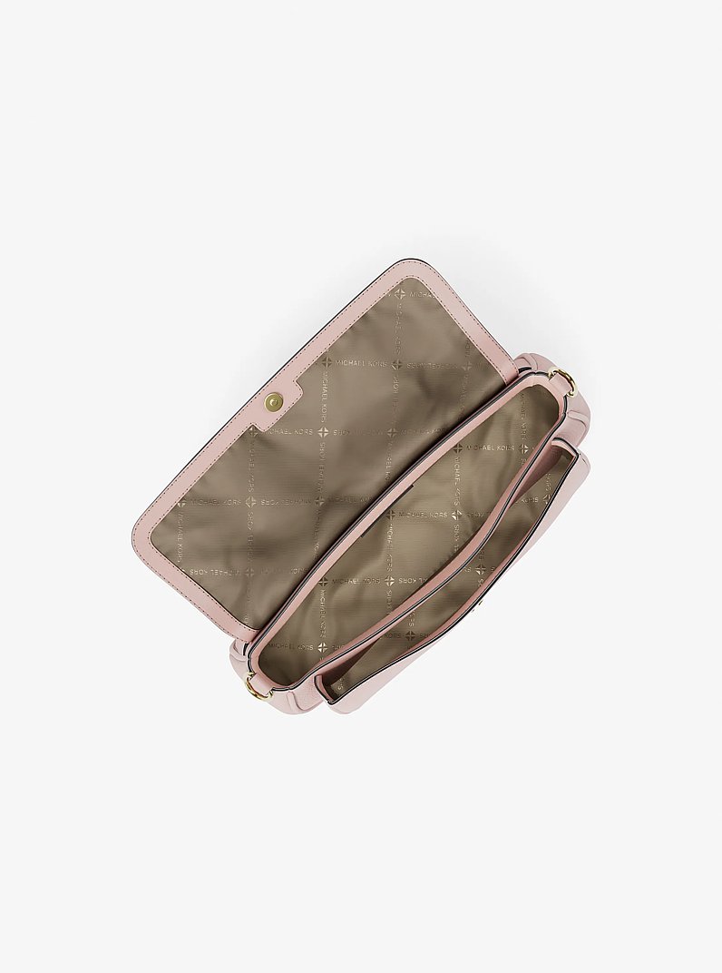 Jet Set Travel Small Pebbled Leather Crossbody Bag With Pouch in POWDER BLUSH | Michael Kors