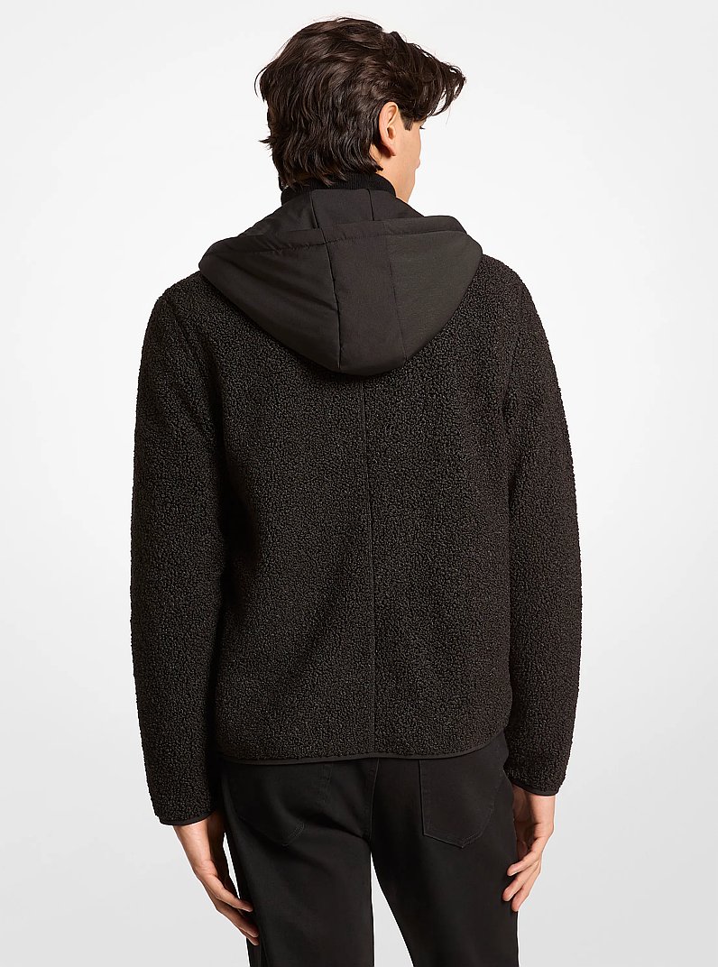 Sherpa Hoodie in BLACK | Michael Kors