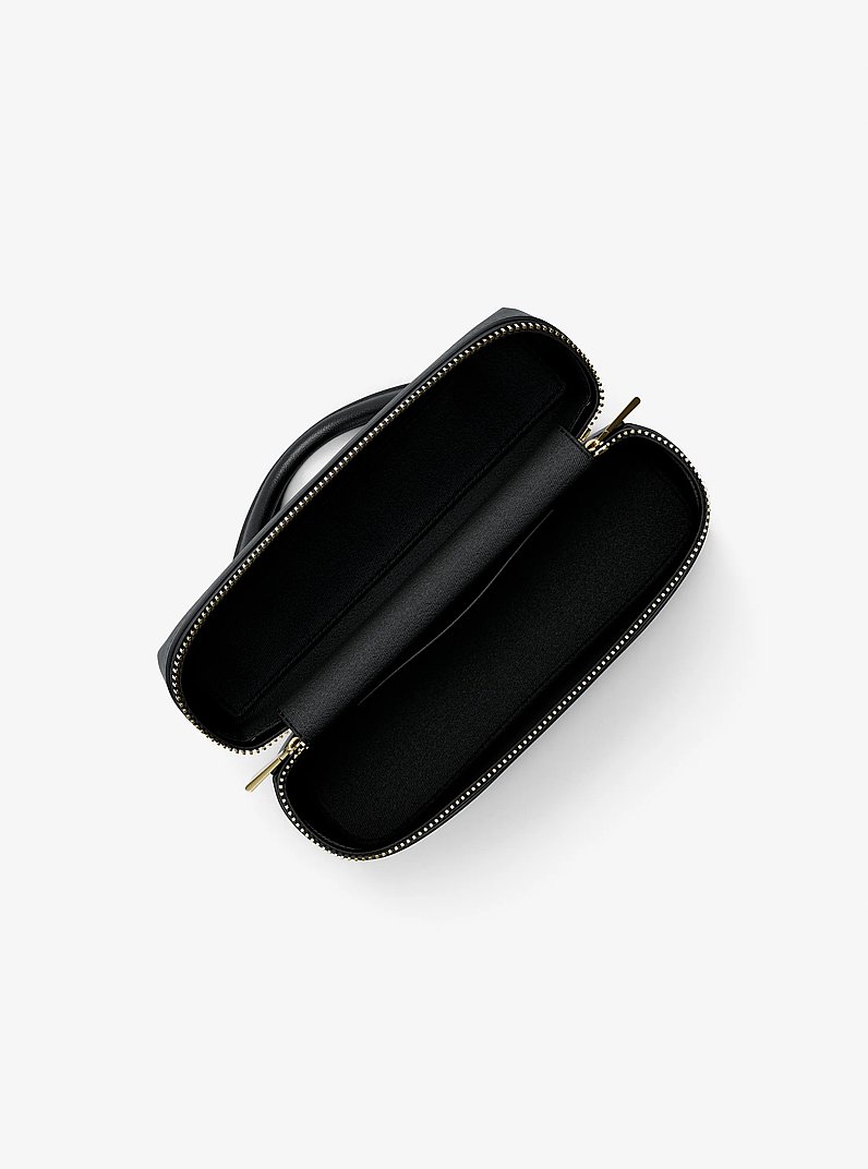 Jana Extra-Small Leather Convertible Crossbody Bag in BLACK | Michael Kors