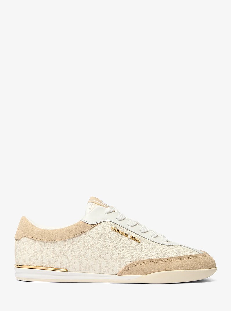 Nolan Signature Logo Sneaker  in EGGSHELL MULTI | Michael Kors