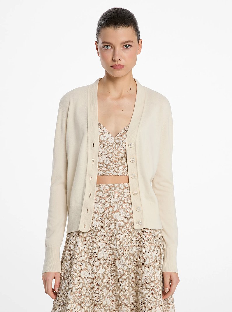 Cashmere Cardigan in ECRU | Michael Kors