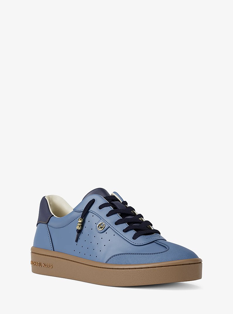 Espadrille Scotty en cuir in BLEU DE FRANCE | Michael Kors