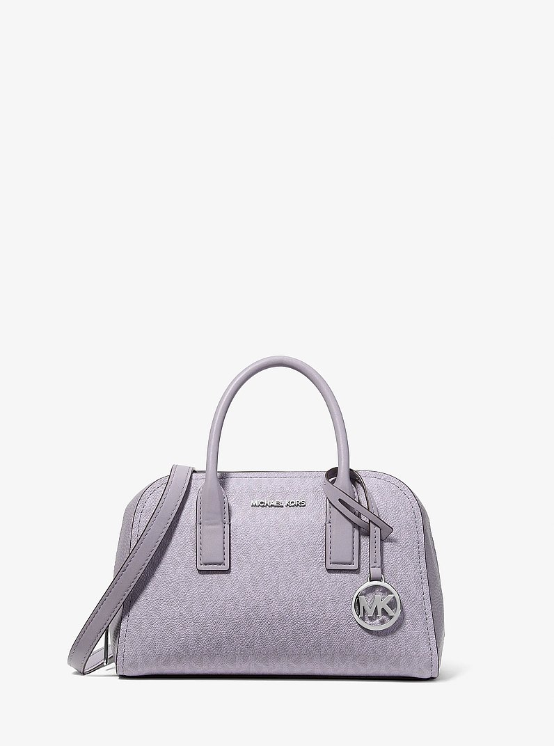Ashton Small Signature Logo Messenger Bag in LILAC | Michael Kors