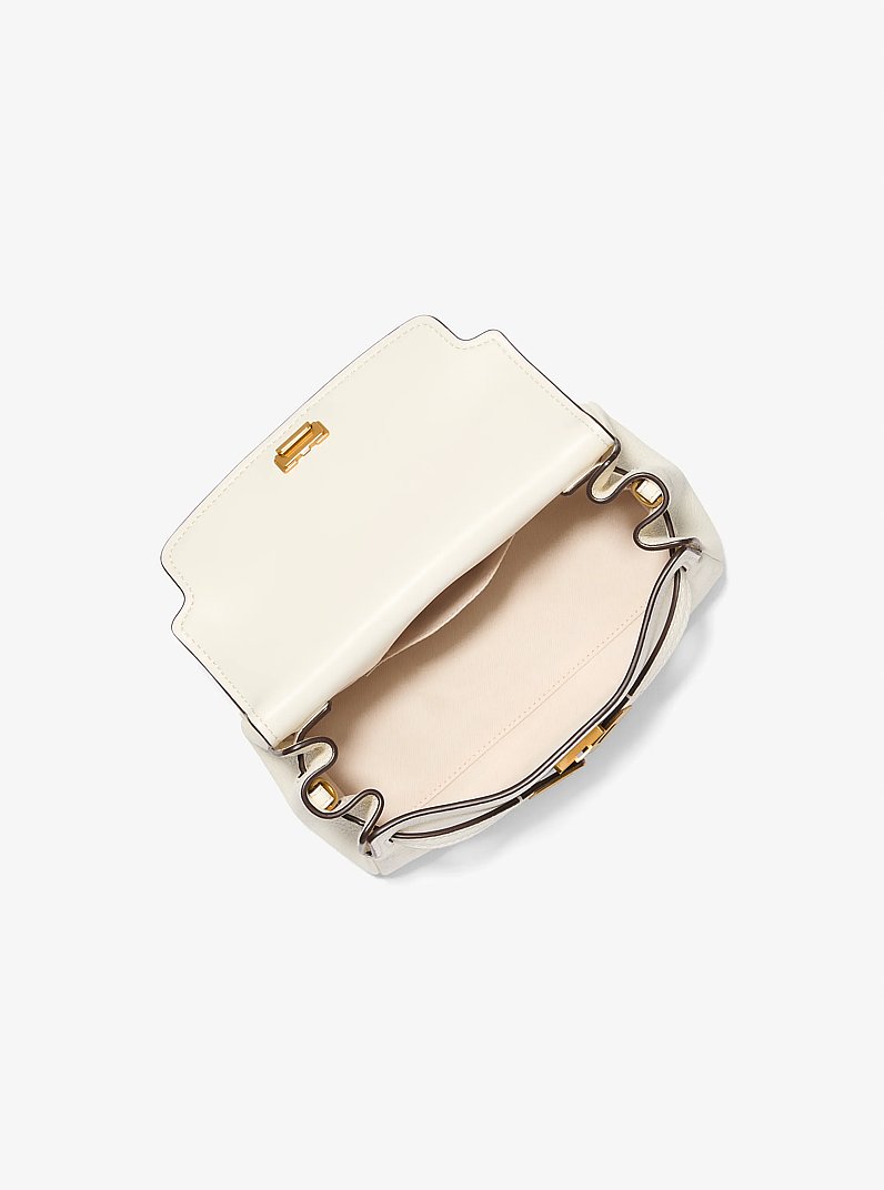 Borsa a Tracolla morbida Hamilton Moderne in pelle testurizzata extra-small in GUSCIO D'UOVO | Michael Kors
