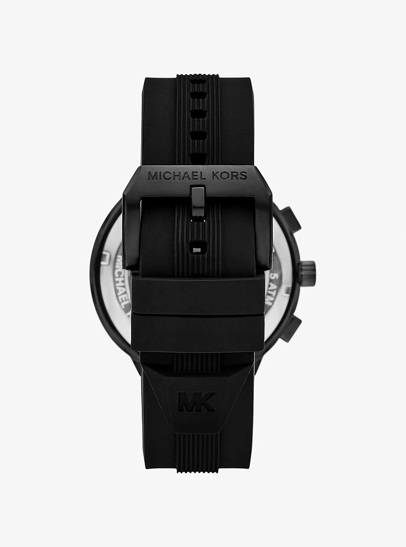 Reloj Billie oversize de silicona en tono negro in NEGRO | Michael Kors