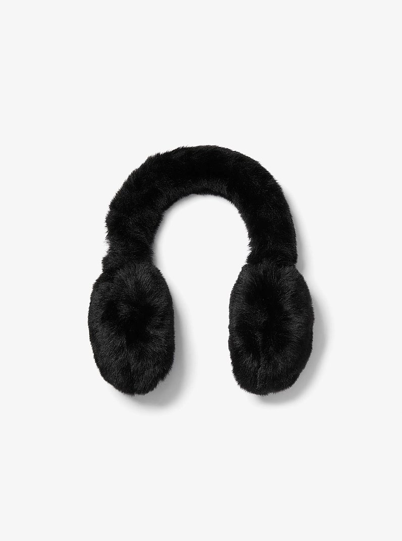 Faux Fur Ear Muffs in BLACK | Michael Kors