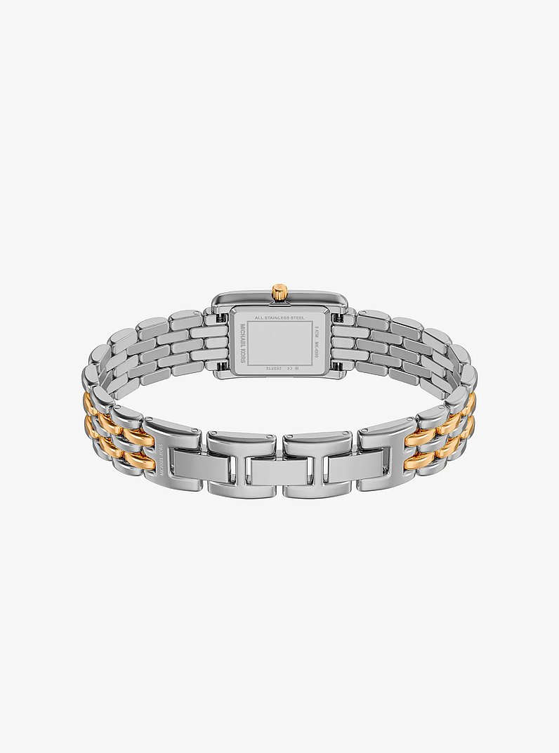 Kleine, zweifarbige Armbanduhr Essex in ZWEIFARBIG | Michael Kors