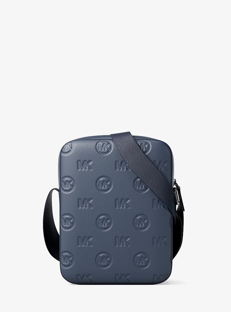 Cooper Logo Debossed Flight Bag in NAVY | Michael Kors