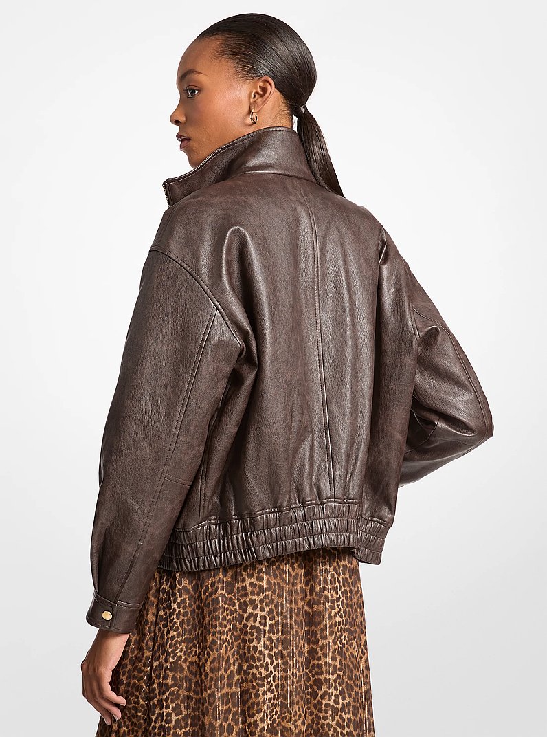 Oversized Blouson Jacket in CHOCOLATE | Michael Kors