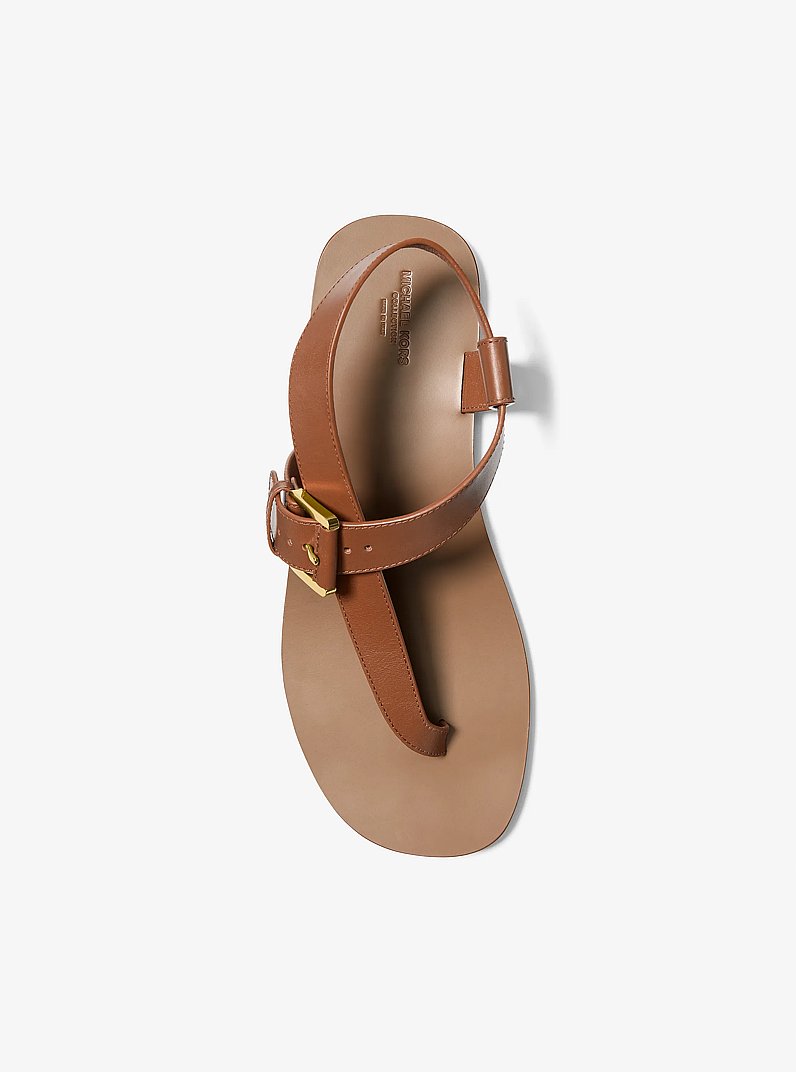 Penelope Leather Sandal in BRANCH | Michael Kors