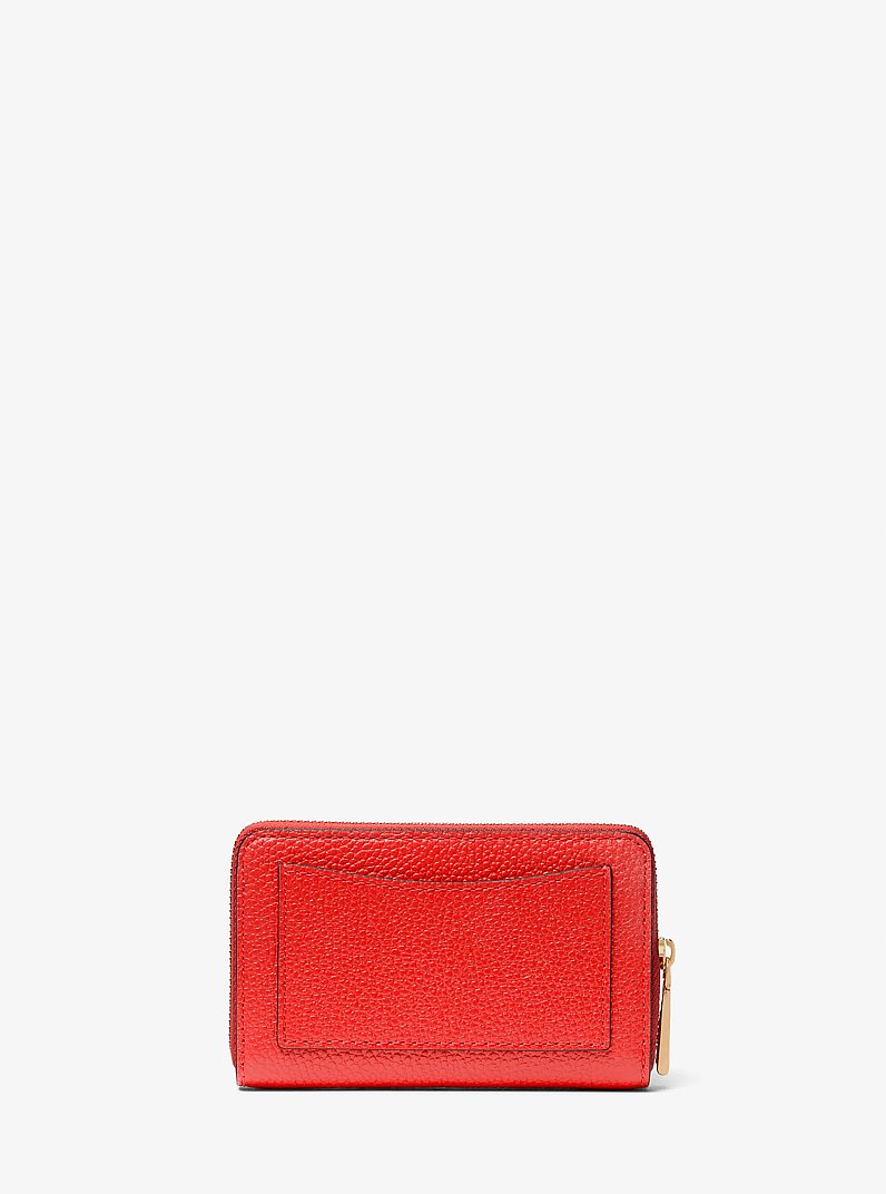 Small Pebbled Leather Wallet in BURNT SIENNA | Michael Kors