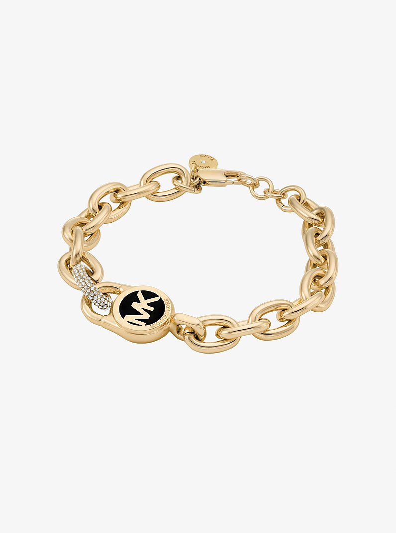 Bracelet &agrave; maillon-verrou &agrave; pav&eacute; in OR | Michael Kors