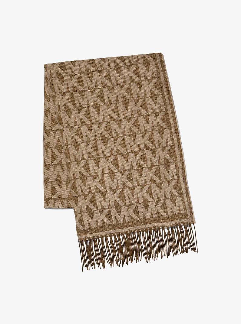 Logo Print Scarf in DUFFLE | Michael Kors
