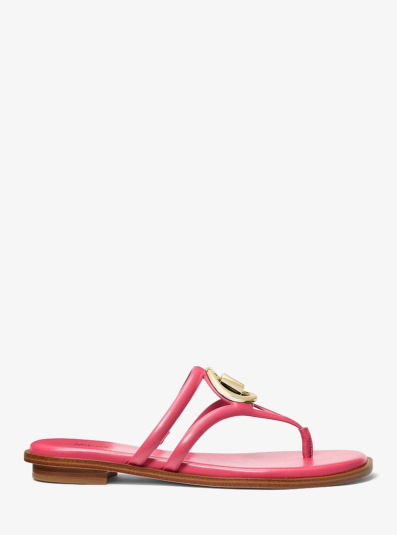 Sandalia Hampton de cuero in GERANIO | Michael Kors