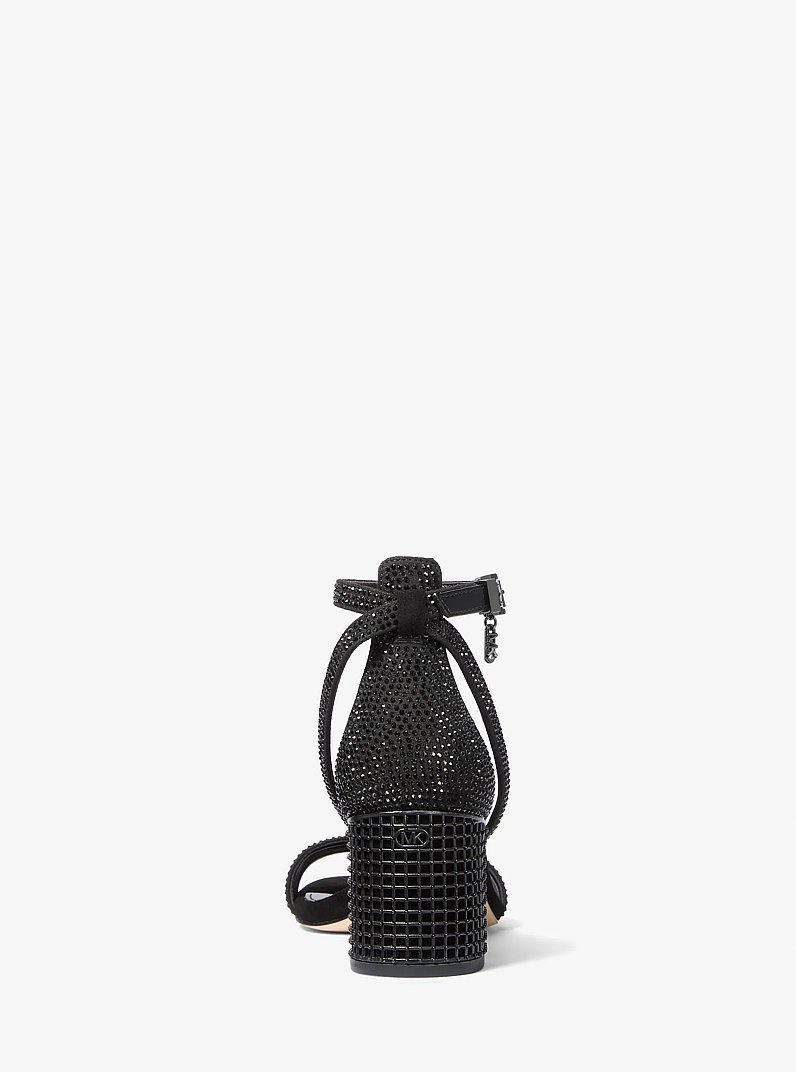 Sandale Maxine orn&eacute;e de cristaux in NOIR | Michael Kors