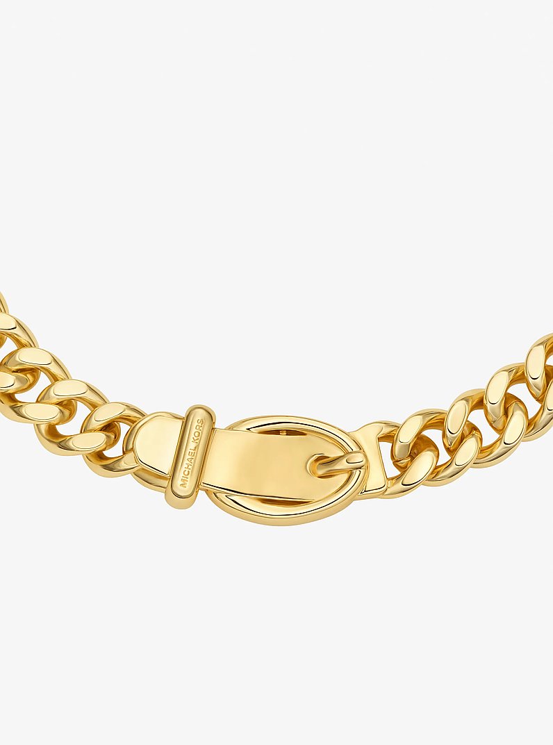 Collar de eslabones de cadena con dise&ntilde;o de hebilla in DORADO | Michael Kors