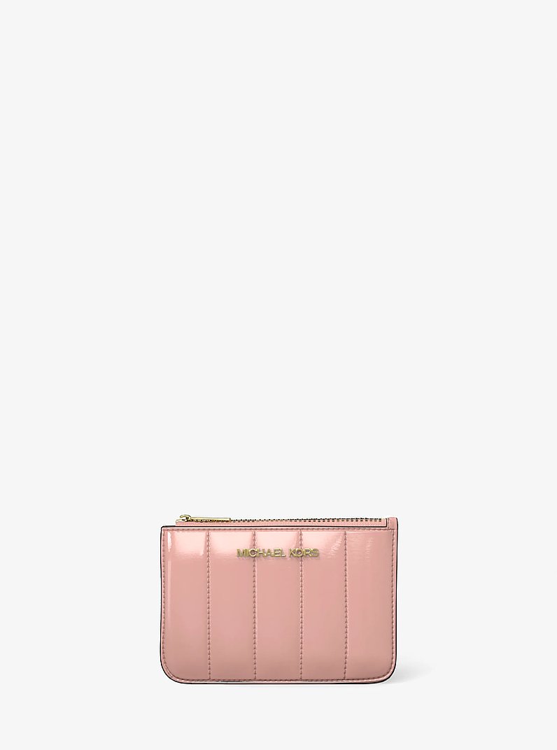 Jet Set Small Patent Coin Purse in POWDER BLUSH | Michael Kors