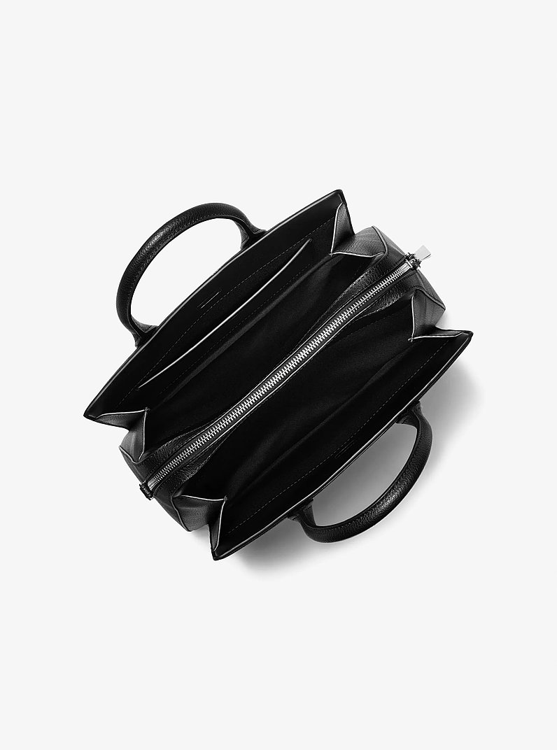 Henkeltasche Laila Medium mit Logopr&auml;gung in SCHWARZ | Michael Kors