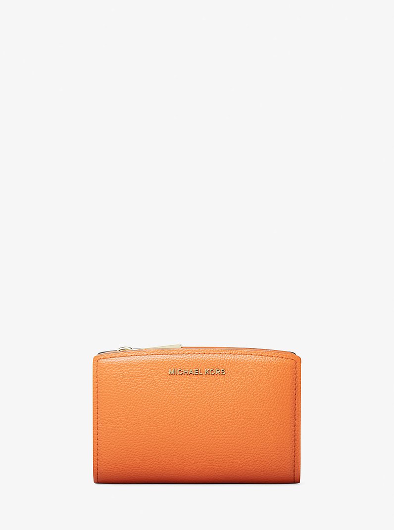 Bryant Medium Pebbled Leather Wallet in MIMOSA | Michael Kors