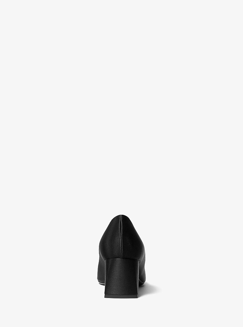 Maria Satin Pump in BLACK | Michael Kors