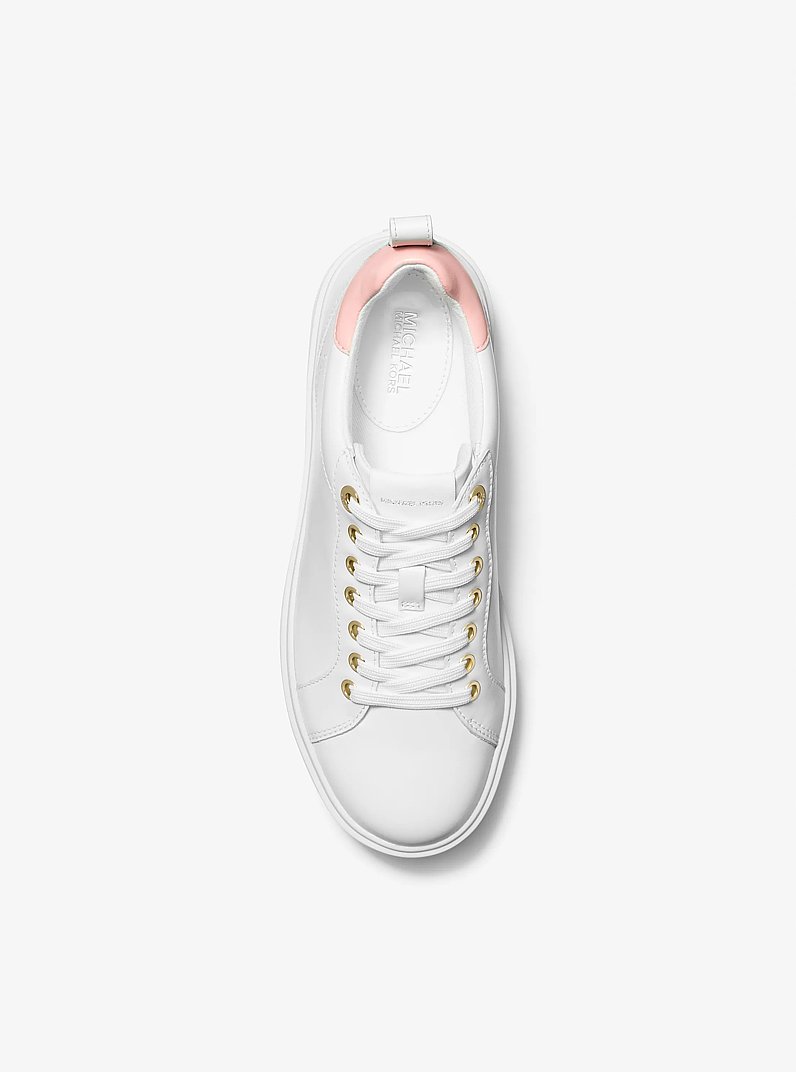 Emmett Leather Sneaker in PINK | Michael Kors