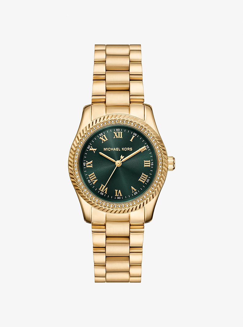 Mini Lexington Gold-Tone Watch in GOLD | Michael Kors