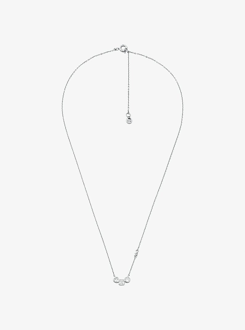 Precious Metal-Plated Necklace and Earrings Set in SILVER | Michael Kors