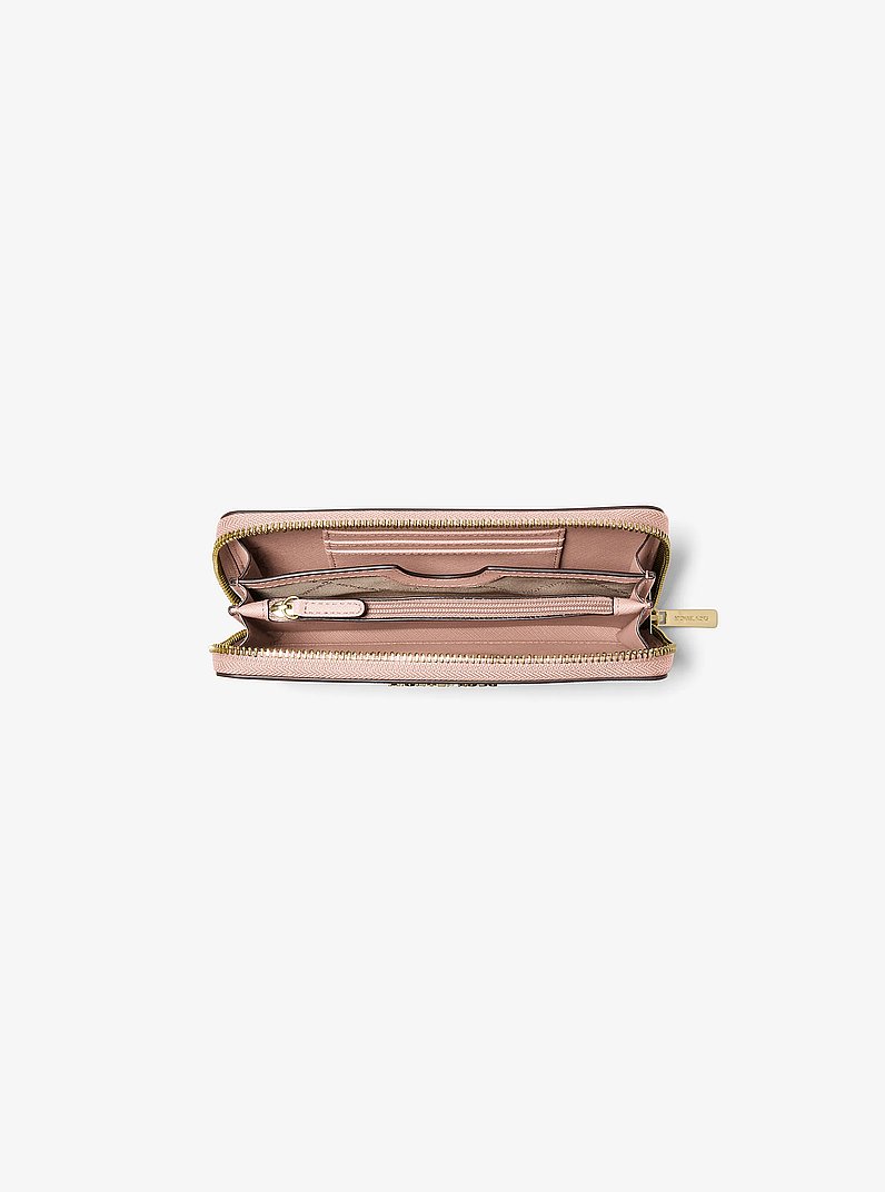 Jet Set Medium Saffiano Leather Wallet in SOFT PINK | Michael Kors