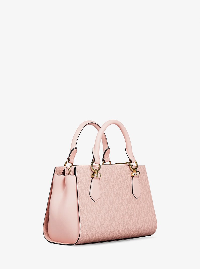 Marilyn Small Signature Logo Messenger Bag in POWDER BLUSH | Michael Kors