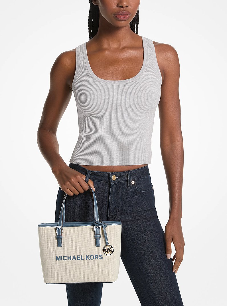 Jet Set Travel Extra-Small Canvas Top-Zip Tote Bag | Michael Kors [US]