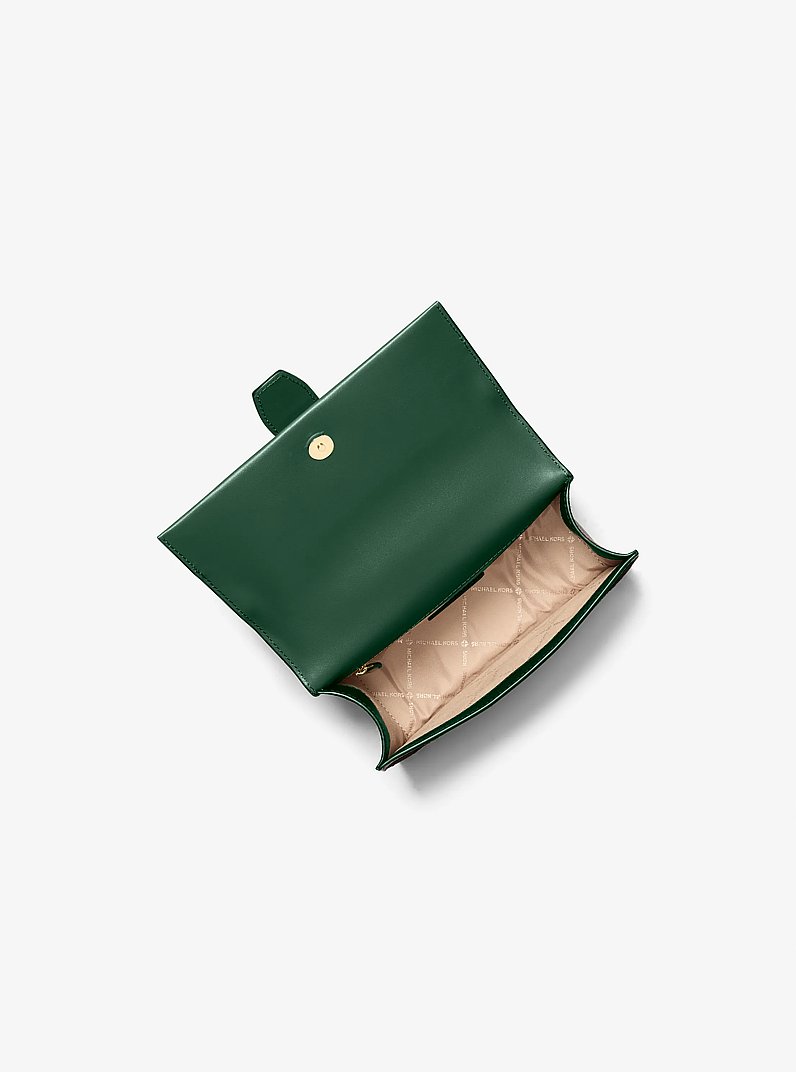 Greenwich Small Ombré Signature Logo Crossbody Bag in MOSS MULTI