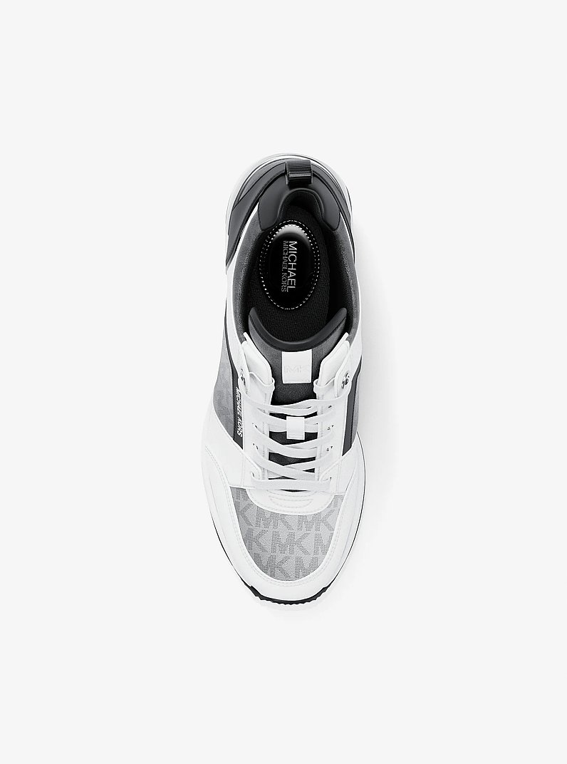 Zapatilla deportiva Georgie con nuestro logotipo exclusivo y efecto ombr&eacute; in NEGRO COMBINADO | Michael Kors